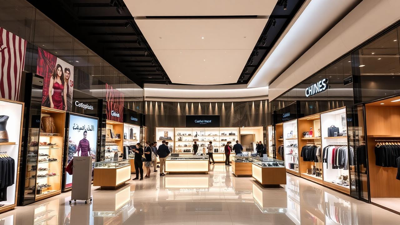 Retail brand content in a UAE mall